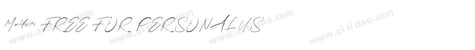 Mortdecai FREE FOR PERSONAL USE字体转换